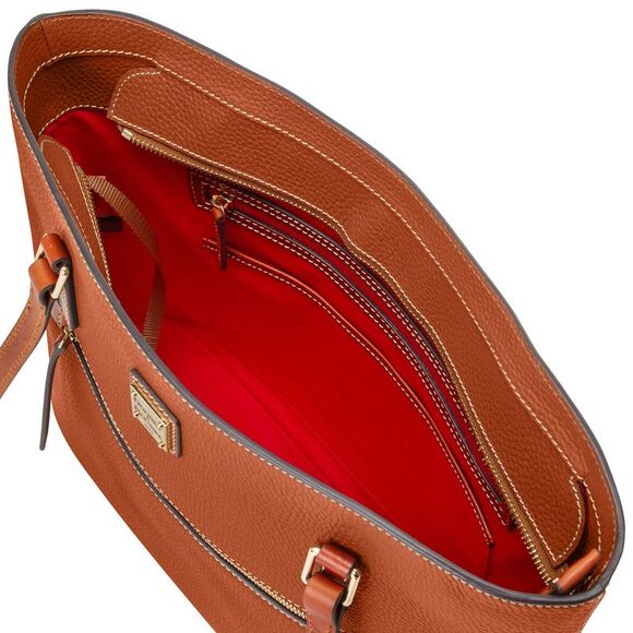 Dooney & Bourke Pebble Grain Large Shopper Tote - Caramel - Picture 3 of 4